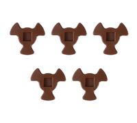 RUNROTOO 5pcs Microwave Oven Turntable Coupler 2.4cm Shaft Roller Guide Replacement Parts for Microwave Tray Drive and Motor Coupling in Kitchen Appliances