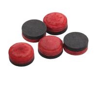 RUNROTOO 5pcs Multi-layer Replacement Pool Cue Tips Leather for Billiard Cues with Precise Ball Control and Effortless Installation, round Shape Suitable for Practice Routine and Tournament