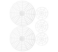 RUNROTOO 5pcs White Pe Fermenting Plates for Pickling Jars, Vegetable Fermentation Press Tool, Easy to Clean, Suitable for Home Pickling and Fermentation Projects