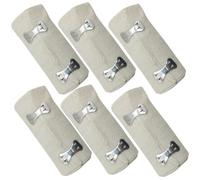 RUNROTOO 6 Rolls 7.5cm X 4.5m Cotton Spandex Compression for Sports, Medical Use and Wound Support, Stretchable Wraps for Home and Outdoor