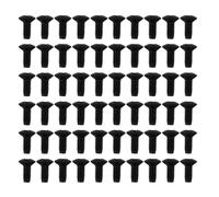 RUNROTOO 60pcs Electric Guitar Switch Mounting Screws for Guitar Pickup and Tone Control Panel Fixing Replacement Internal Parts Repair Black
