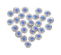 RUNROTOO 60pcs Retro Nail Charms Small Metal Studs Vintage Style Silver Manicure Charms with Easy Application Versatile Compatibility for Daily Wear and Salon Use