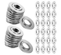RUNROTOO 60pcs Stainless Steel Fire Sprinkler Cover Escutcheons with Smooth Surface and Seamless Integration, Doublelayered Recessed Sprinkler Cover for Property Management and Highend