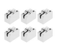 RUNROTOO 6pcs Guitar Tremolo Bridge Saddles - Headless Guitar Metal Roller Saddles Electric Replacement for Musical Instruments Repair