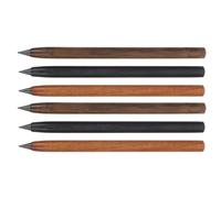 RUNROTOO 6pcs Inkless Wooden Barrel Pencils No Sharpening Needed and Break Resistant Fine Point Pencils for Students and Artists Suitable for Home and Office Use