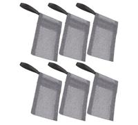 RUNROTOO 6pcs Nylon Fiber Soap Saver Bags for Shower with Suspendable Design and Lathering Function Multi-function Mesh Soap Bags for Home Supply