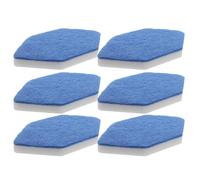 RUNROTOO 6pcs Sponge Mop Head Refills Compatible with Vileda, Washable Scrub Pads for Kitchen Bathroom Floor and Bathtub Cleaning