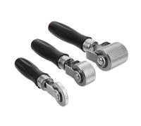 RUNROTOO 6pcs Tire Repair Tools Patch Roller Kit for Car Tire and Motorcycle with 6mm 20mm 40mm Plastic and Metal Rolling Wheels Lightweight for Roadside Repairs