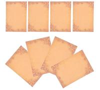 RUNROTOO 8 Sheets Vintage Letter Writing Paper Retro Decorative Stationery Paper Smooth Writing Greetings and Poems