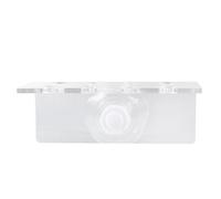RUNROTOO 8 Slots Coral Frag Holder Acrylic Reef Rack with 1 Strong Suction Cup for Fish Tank Designed to Hold Broken Coral Buttons and Firmly in Aquariums