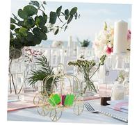 RUNROTOO 8pcs Halloween Pumpkin Carriage Metal Candy Boxes European Style Wedding Candy Containers Creative Pumpkin Cart Wrapping Boxes for Party Decor