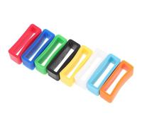 RUNROTOO 8pcs Silicone Watch Band Strap Loops 22mm Replacement Ring Buckle Holder Keeper for Smartwatch Comfortable and Easy to Use