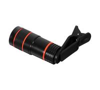 RUNROTOO 8x Telephoto Monocular Cell Phone Lens with Adjustable Focal Length Plastic Material 16mm Eye Lens Diameter Black Enhances Imaging Quality for Smartphone Photography