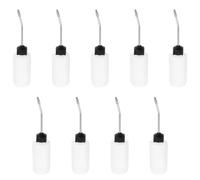 RUNROTOO 9pcs Sewing Machine Oil Bottle with Long Needle Tip Nozzle and Design, 120ml Capacity Squeeze Bottle for Targeted of Thread Takeup Levers and Presser Foot Rods in Workshop and Home
