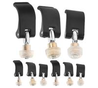 RUNROTOO 9pcs Trekking Pole Flip Lock: Replacement External Clip for Walking Climbing Backpacking Mountaineering Outdoor Hiking Stick Accessories