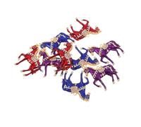RUNROTOO 9pcs Zodiac Horse Charms - Alloy Flatback Phone Case Embellishment Decorations for Your Zodiac Year - Jewelry Accessories for DIY Crafts 2 Inch