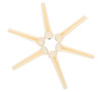 RUNROTOO Acoustic Guitar Bridge Pins Replacement Parts Guitar String Nails 6pcs White Plastic Portable and Sturdy for Collections