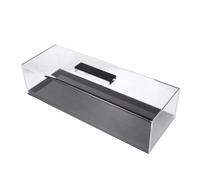 RUNROTOO Acrylic Cake Display Unit with Lid Rectangular Cake Tray for Cookie Dessert and Loaf Serve Cover Space-saving Storage