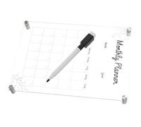 RUNROTOO Acrylic Message Board Pendant Practical and Environmental Protection Dry Erase Board Sign for Office Or Shop Light in Weight Erasable Planner