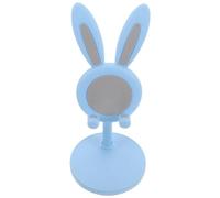RUNROTOO Adjustable Bunny Rabbit Phone Stand for Desk, Cute Plastic Mobile Phone and Tablet Holder, Extendable and Stable Bracket for Watching Videos and Video Calls