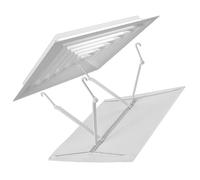 RUNROTOO Adjustable Direction to Conditioner Air for Windshield Deflector and Ceiling Air Vents Vent Square White Cover with Stainless Steel and Abs Material Change Airflow Home Office