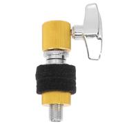 RUNROTOO Aluminium Alloy Hi Hat Clutch for Drum Set and Cymbal Easy Installation Compact Drum Accessories Suitable for Jazz with Sturdy Yellow Finish Random Color