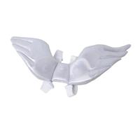 RUNROTOO Angel Wings with Easy Closure for Cats, White Pet Costume Halloween Cloth Material and Distinctive Design Size S for Halloween Decors and Winter Clothes