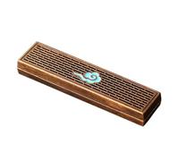 RUNROTOO Auspicious Clouds Alloy Incense Burner Rectangle Aromatherapy Furnace for Relaxation and Tabletop Decoration Suitable for Thanksgiving and Christmas