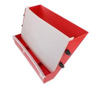 RUNROTOO Automatic Feeding Box for Quail Long Red Poultry Automatic Food Feeder Practical Quail Feeding Tool for Animal Farming Random Color