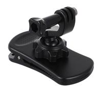 RUNROTOO Backpack Strap Camera Holder Quick Clip Mount with 360 Degree Rotation for Action Cameras, Made of Sturdy Alloy and PC Material, Suitable for Climbing and Motorcycle Windshield Use