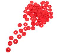 RUNROTOO Bingo Chips Student Motivation and Counting Activities for Classroom Reward Tokens Plastic 100pcs Safe round Red Game Tokens in School and Halloween Party