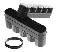 RUNROTOO Black Plastic Film Storage Box for Camera Reel Canisters with Protective Cover, Multi-purpose Storage Case for 5 Rolls of Film, Suitable for Home Supplies and Pocket Carry