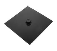 RUNROTOO Black Plastic Square DIY Mold Base for Plaster Doll and Statue Making, Easy to Clean Versatile Design Pedestal Stand for Home Decoration and Sculpture Casting