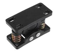 RUNROTOO Black Spring Loaded Door Latch with Zinc Alloy and Stainless Steel Construction, Secure Closure and Added Layer of Security for Rv Storage Doors and Trailer Locks