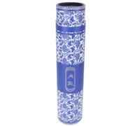 RUNROTOO Blue Brocade Packaging Tube Scroll Paper Storage for Painting Scrolls and Providing Elegant Protection Calligraphy for Valuable Art Collections at Home