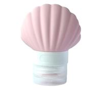 RUNROTOO Bottle Empty Refillable 40ml 3pcs Shell Shaped Silicone Travel Leakproof Lotion Container Storage Bottle for Travel