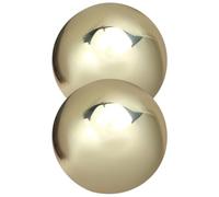 RUNROTOO Brass Hand Massage Smooth and Polished Design 1 Pair for Hand Exercise and Stress Relief Round Shape, Relax Bones, for Palm Massage and Muscle Therapy
