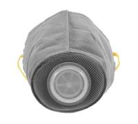 RUNROTOO Breathable Dog Muzzle with Adjustable Strap, Nonwoven Fabric Soft Mesh Mouth Cover for Small, Medium and Large Dogs, Anti Biting and Barking, for Cold Weather Use with Air