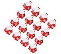 RUNROTOO Candy Lightweight Little Christmas Red Box House 25pcs Storage Boxes Paper Material Creative Design Favour Packaging for Festival Wedding Party