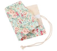RUNROTOO Canvas Decorative Pen Carrier with Large Capacity Pencil Roll up Case and Safe Design to Place Water Colour Brush and Paintbrush, Stylish and Functional Pencil for Art Students