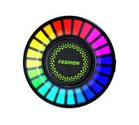 RUNROTOO Car Fragrance Diffuser with LED Sound-Activated Ambient Light and Aromatherapy for Car Interior Comfort Easy Installation