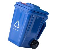 RUNROTOO Ceramic Classic Blue Coffee Cup 400ml with Lid Interesting Design Suitable for Daily Use Party Coffee Mug Not Easy to Rust