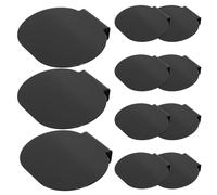 RUNROTOO Chalkboard Label Clips Reusable Labeling 12pcs Black PVC Lightweight Erasable Price Holders for Retail Store Price Display and