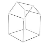 RUNROTOO Chicken House for Outside Metal Frame 57X57X85Cm Sturdy Structure Outdoor Dog Shed Suitable for Garden and Farm