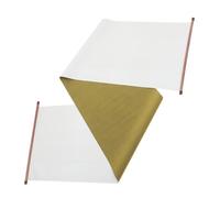 RUNROTOO Chinese Calligraphy Water Cloth Mat for Drawing and Writing, Portable Imitation Rice Paper with Plastic Roll, for Students Practice and Painting