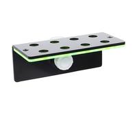RUNROTOO Coral Frag Rack Coral Frag Stand Fluorescent Green Double Layer Acrylic High Hardness Does Not Pollute Water for Fish Accessories Aquarium