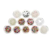 RUNROTOO Cosmetic Sequins Eye Makeup Sequins No Pollution Safe on Skin Professional and Family Use for Nail Arts and Daily Use