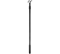 RUNROTOO Curtain Draw Rods and Convenient 24-inch Telescopic Extension Aluminum Alloy Black and Drapery Pull Rods with Adjustable Design for Modern Window Blinds