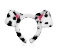 RUNROTOO Dalmatian Headband for Adults Secure Design, Fabric Material, Playful Dalmatian Ears Shape, for Cosplay and Just for Fun, Fuzzy and Endearing Animal Hairband that Stays Put