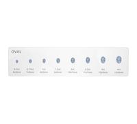 RUNROTOO Diamond Selection Reference Guide with Oval Shape Acrylic Material for Accurate Comparison and Comprehensive Guide, for Personal Ring Planning at Home and Online Browsing